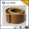 Hot Sale 260C resistente ao calor jumbo rolo ptfe teflon fita de fibra de vidro com silicone adesivo cor amarela